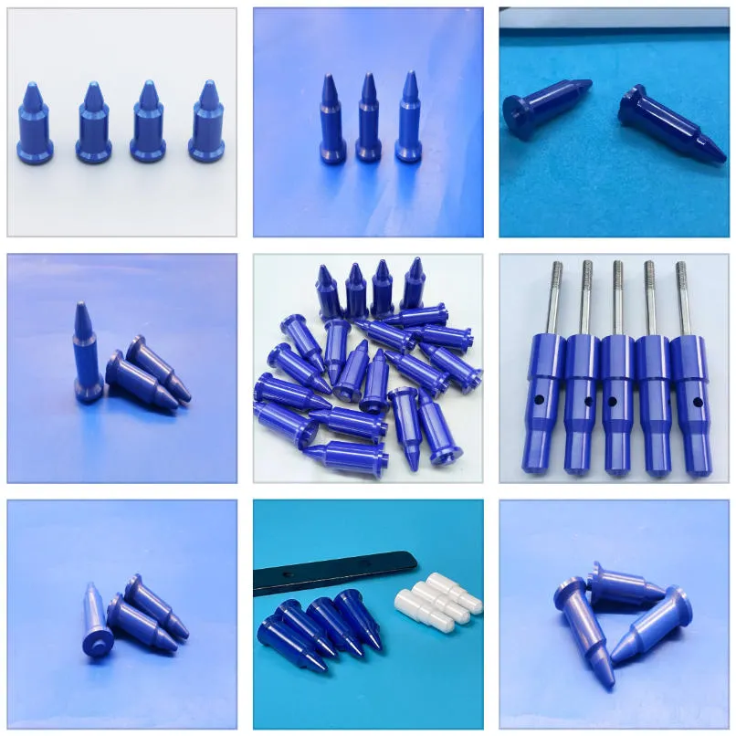 Blue Zirconia Ceramic Guide Pins ZrO2 Ceramic Pins for Nut & Stud Welding