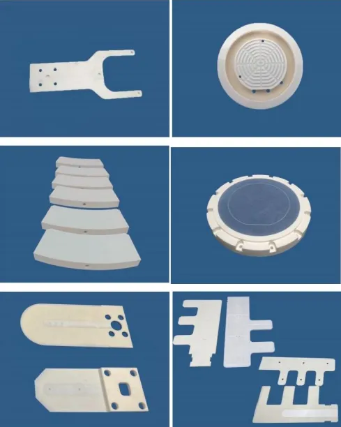 Some of the semiconductor ceramic components manufactured by Hunan Guoci.